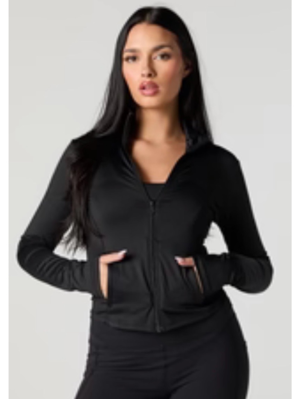 Urban Planet Black Zip Hoodie Jacket